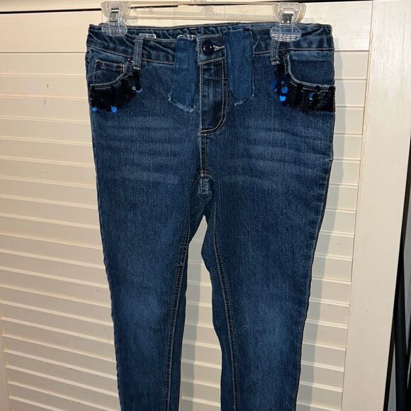 Cherokee super skinny jeans size 16 with sequin detail - Picture 1 of 4